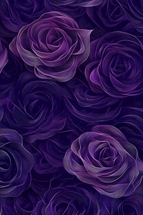 紫色玫瑰的数字艺术