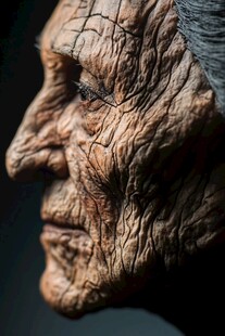 老年人面部特写