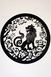 神秘生物剪影艺术