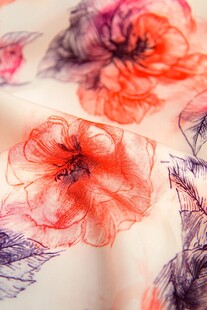 花卉图案的织物