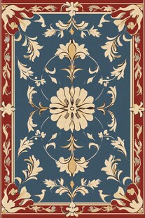 复古花纹地毯设计