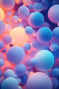 抽象的球体组合