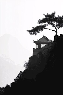 山巅之上的古韵亭阁