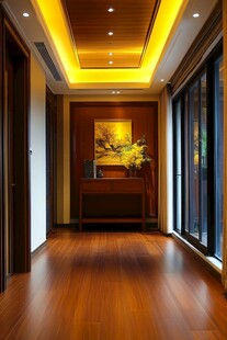 走廊的艺术气息