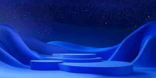 星空下的蓝色舞台