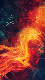 数字火焰的电路之舞