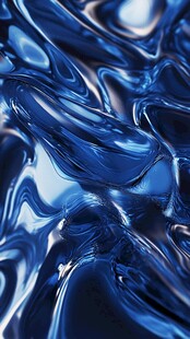 流动的液体抽象画