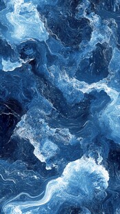 蓝色大理石纹理