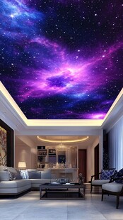 银河之夜的奢华室内