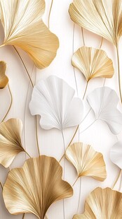 金银杏叶的韵律之美