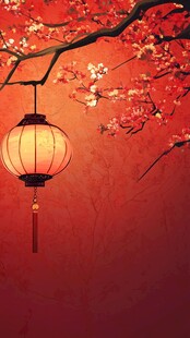 春意浓浓 红灯高挂