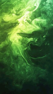 绿色抽象漩涡