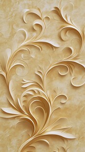 米色背景浮雕艺术图案