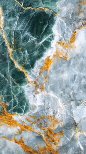 绿色与金色大理石纹理