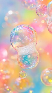肥皂泡的彩虹世界