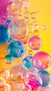 五彩斑斓的泡泡世界