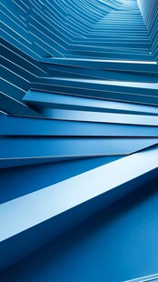 抽象的蓝色几何形状