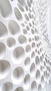 白色蜂窝状结构