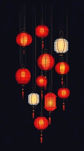 红色灯笼的艺术