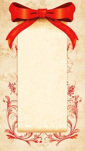 复古风格礼物包装纸