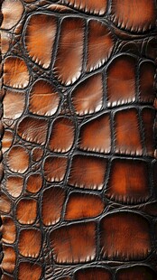 棕色鳄鱼皮纹理