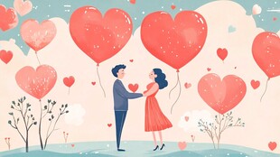 浪漫之心气球之旅