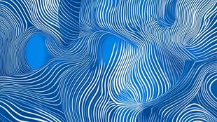 蓝色抽象线条艺术