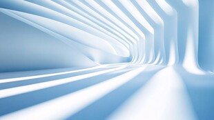 抽象的光影走廊