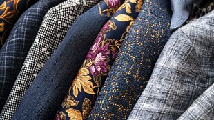 西装面料图案多样