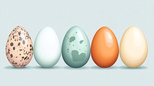 斑点蛋 纯白蛋 青斑蛋 橙色蛋 米黄色蛋