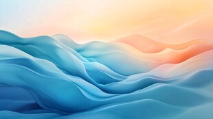 抽象的山脉日出