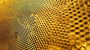 金色蜂窝状背景