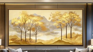 秋日山林风景画