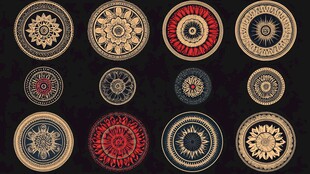 圆形图案的艺术