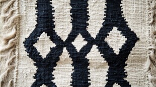 黑白几何图案纺织品