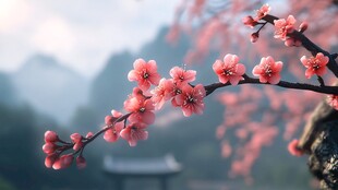 春日里 桃花朵朵开