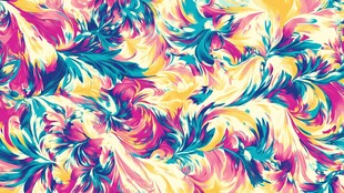 五彩斑斓的抽象画