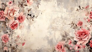 灰色背景上的粉色花朵