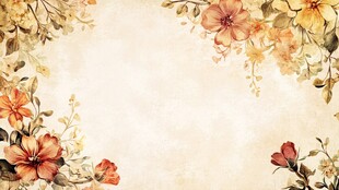 复古花卉背景