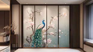 孔雀与花卉的优雅之家