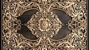 金色雕刻艺术品