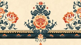 中国风花卉图案