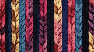 五彩斑斓的编织纹理
