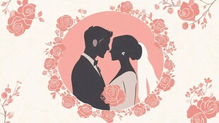 浪漫之吻 花环环绕