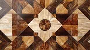 木地板几何图案