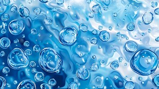 清澈的水滴世界