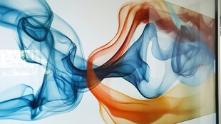 抽象艺术烟雾画