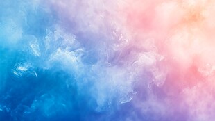 多彩烟雾抽象画