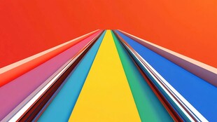 彩色透视抽象艺术