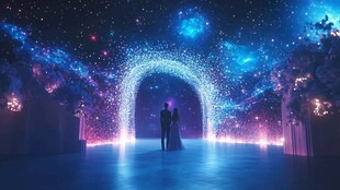 银河之夜的浪漫